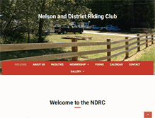 Tablet Screenshot of nelsonridingclub.com